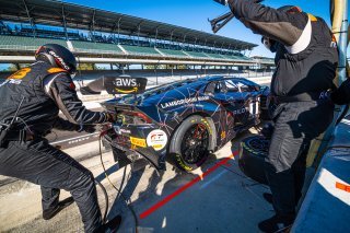#10 Lamborghini Huracan GT3 Evo of Bill Sweedler, John Megrue, and Giacom Altoe, TR3 Racing, Intercontinental GT Challenge, GT3 Pro-Am\SRO, Indianapolis Motor Speedway, Indianapolis, IN, USA, October 2021
 | SRO Motorsports Group