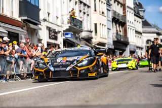 #6 Orange1 KPAX Racing Lamborghini Huracan GT3 Evo - Jordan PEPPER ZAF Andrea CALDARELLI MCO Marco MAPELLI CHE Pro, Parade Spa
 | SRO Motorsports Group