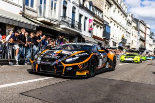 #6 Orange1 KPAX Racing Lamborghini Huracan GT3 Evo - Jordan PEPPER ZAF Andrea CALDARELLI MCO Marco MAPELLI CHE Pro, Parade Spa
 | SRO Motorsports Group