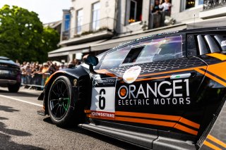 #6 Orange1 KPAX Racing Lamborghini Huracan GT3 Evo - Jordan PEPPER ZAF Andrea CALDARELLI MCO Marco MAPELLI CHE Pro, Parade Spa
 | SRO Motorsports Group