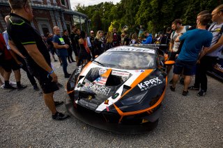#6 Orange1 KPAX Racing Lamborghini Huracan GT3 Evo - Jordan PEPPER ZAF Andrea CALDARELLI MCO Marco MAPELLI CHE Pro, Parade Spa
 | SRO Motorsports Group
