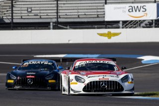 #77 Mercedes-AMG GT3 of Daniel Morad, Raffaele Marciello and Daniel Juncadella, Mercedes-AMG Team Craft-Bamboo Racing, Pro, Indy 8 Hours, Intercontinental GT Challenge, Indianapolis Motor Speedway, Indianapolis, Indiana, Oct 2022.
 | Brian Cleary/SRO