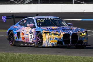 #38 BMW M4 GT3 of Samantha Tan, Nick Wittmer and Harry Gottsacker, ST Racing, Silver Cup, Indy 8 Hours, Intercontinental GT Challenge, Indianapolis Motor Speedway, Indianapolis, Indiana, Oct 2022.
 | Brian Cleary/SRO