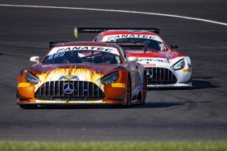 #75 Mercedes-AMG GT3 of Kenny Habul, Martin Konrad and Dominik Baumann, Sun Energy 1 Racing by AKKODIS ASP, Pro-Am, Indy 8 Hours, Intercontinental GT Challenge, Indianapolis Motor Speedway, Indianapolis, Indiana, Oct 2022.
 | Brian Cleary/SRO