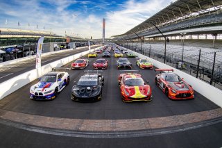 Full Field photo, Indy 8 Hours, Intercontinental GT Challenge, Indianapolis Motor Speedway, Indianapolis, Indiana, Oct 2022.
 | Brian Cleary/SRO