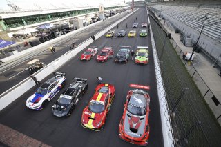 Full Field Photo, Indy 8 Hours, Intercontinental GT Challenge, Indianapolis Motor Speedway, Indianapolis, Indiana, Oct 2022.
 | SRO Motorsports Group