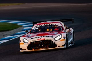 #77 Mercedes-AMG GT3 of Daniel Morad, Raffaele Marciello and Daniel Juncadella, Mercedes-AMG Team Craft-Bamboo Racing, Pro, Indy 8 Hours, Intercontinental GT Challenge, Indianapolis Motor Speedway, Indianapolis, Indiana, Oct 2022.
 | Regis Lefebure/SRO