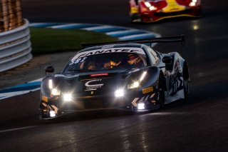 #34 Ferrari 488 GT3 of Cedric Sbirrazzuoli, Daniel Mancinelli and Alessandro Balzan, Conquest Racing, Pro, Indy 8 Hours, Intercontinental GT Challenge, Indianapolis Motor Speedway, Indianapolis, Indiana, Oct 2022.
 | Regis Lefebure/SRO