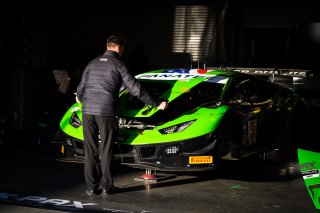 #3 Lamborghini Huracan GT3 of Misha Goikhberg, Jordan Pepper and Franck Perera, K-PAX Racing, Pro, SRO America, Indianapolis Motor Speedway, Indianapolis, Indiana, Oct 2022.
 | Fabian Lagunas/SRO        