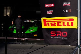 #3 Lamborghini Huracan GT3 of Misha Goikhberg, Jordan Pepper and Franck Perera, K-PAX Racing, Pro, SRO America, Indianapolis Motor Speedway, Indianapolis, Indiana, Oct 2022.
 | Fabian Lagunas/SRO        
