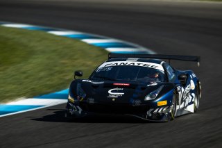 #34 Ferrari 488 GT3 of Cedric Sbirrazzuoli, Daniel Mancinelli and Alessandro Balzan, Conquest Racing, Pro, Indy 8 Hours, Intercontinental GT Challenge, Indianapolis Motor Speedway, Indianapolis, Indiana, Oct 2022.
 | Fabian Lagunas/SRO        