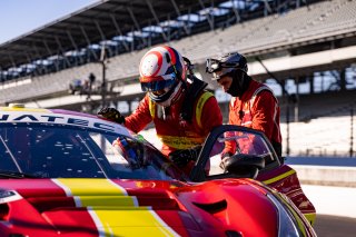 #51 Ferrari 488 GT3 of Pierre Ragues, Davide Rigon and Miguel Molina, AF CORSE - FRANCORCHAMPS, Pro, Indy 8 Hours, Intercontinental GT Challenge, Indianapolis Motor Speedway, Indianapolis, Indiana, Oct 2022.
 | Regis Lefebure/SRO