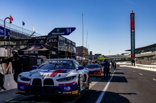 #94 BMW M4 GT3 of Chandler Hull, Richard Heistand and Bill Auberlen, BimmerWorld, Pro-Am, Indy 8 Hours, Intercontinental GT Challenge, Indianapolis Motor Speedway, Indianapolis, Indiana, Oct 2022.
 | Regis Lefebure/SRO