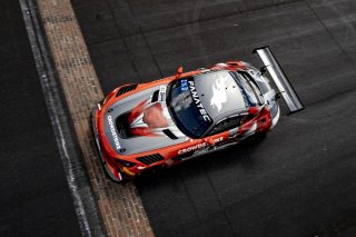 #04 Mercedes-AMG GT3 of George Kurtz, Ben Keating and Colin Braun, Crowdstrike Racing with Riley Motorsports, Pro-Am, Indy 8 Hours, Intercontinental GT Challenge, Indianapolis Motor Speedway, Indianapolis, Indiana, Oct 2022.
 | Brian Cleary/SRO  