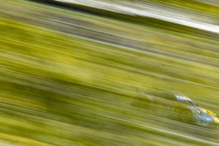 #32 Porsche 911 GT3-R (991.ii) of Kyle Washington, James Sofronas and Klaus Bachler, GMG RacingSRO America, Indianapolis Motor Speedway, Indianapolis, Indiana, Oct 2022.
 | Brian Cleary/SRO