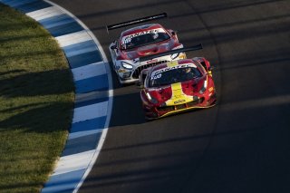 #71 Ferrari 488 GT3 of Ulysse De Pauw, Antonio Fuoco and Daniel Serra, AF CORSE - FRANCORCHAMPS, Pro, Indy 8 Hours, Intercontinental GT Challenge, Indianapolis Motor Speedway, Indianapolis, Indiana, Oct 2022.
 | Fabian Lagunas/SRO