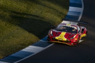 #71 Ferrari 488 GT3 of Ulysse De Pauw, Antonio Fuoco and Daniel Serra, AF CORSE - FRANCORCHAMPS, Pro, Indy 8 Hours, Intercontinental GT Challenge, Indianapolis Motor Speedway, Indianapolis, Indiana, Oct 2022.
 | Brian Cleary/SRO  