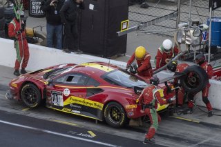 #71 Ferrari 488 GT3 of Ulysse De Pauw, Antonio Fuoco and Daniel Serra, AF CORSE - FRANCORCHAMPS, Pro, Indy 8 Hours, Intercontinental GT Challenge, Indianapolis Motor Speedway, Indianapolis, Indiana, Oct 2022.
 | Brian Cleary/SRO  