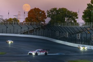 #77 Mercedes-AMG GT3 of Daniel Morad, Raffaele Marciello and Daniel Juncadella, Mercedes-AMG Team Craft-Bamboo Racing, Pro, full, moon, SRO America, Indianapolis Motor Speedway, Indianapolis, Indiana, Oct 2022.
 | Brian Cleary/SRO  