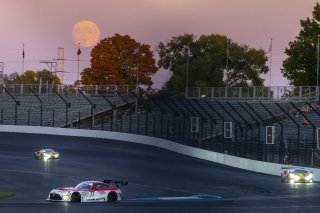 #77 Mercedes-AMG GT3 of Daniel Morad, Raffaele Marciello and Daniel Juncadella, Mercedes-AMG Team Craft-Bamboo Racing, Pro, full, moon, SRO America, Indianapolis Motor Speedway, Indianapolis, Indiana, Oct 2022.
 | Brian Cleary/SRO  