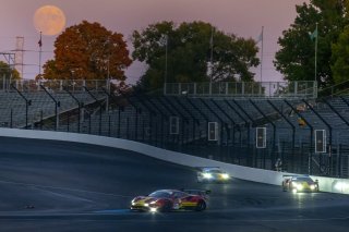 #71 Ferrari 488 GT3 of Ulysse De Pauw, Antonio Fuoco and Daniel Serra, AF CORSE - FRANCORCHAMPS, Pro, full, moon, SRO America, Indianapolis Motor Speedway, Indianapolis, Indiana, Oct 2022.
 | Brian Cleary/SRO  