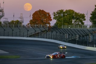 #75 Mercedes-AMG GT3 of Kenny Habul, Martin Konrad and Dominik Baumann, Sun Energy 1 Racing by AKKODIS ASP, Pro-Am, full, moon, SRO America, Indianapolis Motor Speedway, Indianapolis, Indiana, Oct 2022.
 | Brian Cleary/SRO  