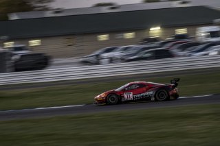 #13 Ferrari 488 GT3 of Justin Wetherill, Conrad Grunewald and Ryan Dalziel, Triarsi Competizione, Pro-Am, Indy 8 Hours, Intercontinental GT Challenge, Indianapolis Motor Speedway, Indianapolis, Indiana, Oct 2022.
 | Brian Cleary/SRO  