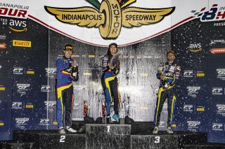 #38 BMW M4 GT3 of Samantha Tan, Nick Wittmer and Harry Gottsacker, ST Racing, Silver Cup, Indy 8 Hours, Intercontinental GT Challenge, Indianapolis Motor Speedway, Indianapolis, Indiana, Oct 2022.
 | Brian Cleary/SRO  
