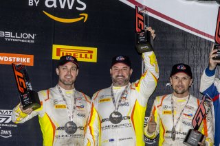 #75 Mercedes-AMG GT3 of Kenny Habul, Martin Konrad and Dominik Baumann, Sun Energy 1 Racing by AKKODIS ASP, Pro-Am, Indy 8 Hours, Intercontinental GT Challenge, Indianapolis Motor Speedway, Indianapolis, Indiana, Oct 2022.
 | Brian Cleary/SRO  
