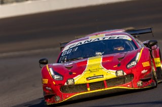 #71 Ferrari 488 GT3 of Ulysse De Pauw, Antonio Fuoco and Daniel Serra, AF CORSE - FRANCORCHAMPS, Pro, Indy 8 Hours, Intercontinental GT Challenge, Indianapolis Motor Speedway, Indianapolis, Indiana, Oct 2022.
 | Regis Lefebure/SRO