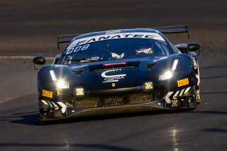 #34 Ferrari 488 GT3 of Cedric Sbirrazzuoli, Daniel Mancinelli and Alessandro Balzan, Conquest Racing, Pro, Indy 8 Hours, Intercontinental GT Challenge, Indianapolis Motor Speedway, Indianapolis, Indiana, Oct 2022.
 | Regis Lefebure/SRO