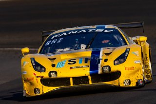 #218 Ferrari 488 GT3 of Jarett Andretti, Jeff Westphal and Ryan Briscoe, Andretti Autosport x Vital Speed, Pro, Indy 8 Hours, Intercontinental GT Challenge, Indianapolis Motor Speedway, Indianapolis, Indiana, Oct 2022.
 | Regis Lefebure/SRO