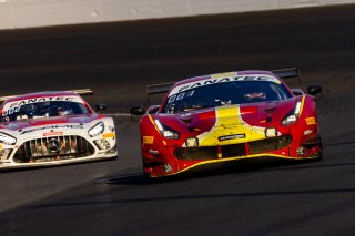 #71 Ferrari 488 GT3 of Ulysse De Pauw, Antonio Fuoco and Daniel Serra, AF CORSE - FRANCORCHAMPS, Pro, Indy 8 Hours, Intercontinental GT Challenge, Indianapolis Motor Speedway, Indianapolis, Indiana, Oct 2022.
 | Regis Lefebure/SRO