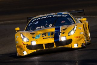 #218 Ferrari 488 GT3 of Jarett Andretti, Jeff Westphal and Ryan Briscoe, Andretti Autosport x Vital Speed, Pro, Indy 8 Hours, Intercontinental GT Challenge, Indianapolis Motor Speedway, Indianapolis, Indiana, Oct 2022.
 | Regis Lefebure/SRO