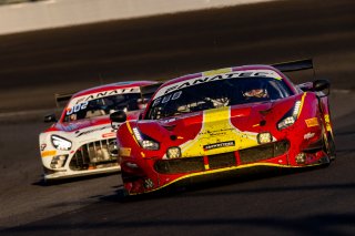 #71 Ferrari 488 GT3 of Ulysse De Pauw, Antonio Fuoco and Daniel Serra, AF CORSE - FRANCORCHAMPS, Pro, Indy 8 Hours, Intercontinental GT Challenge, Indianapolis Motor Speedway, Indianapolis, Indiana, Oct 2022.
 | Regis Lefebure/SRO