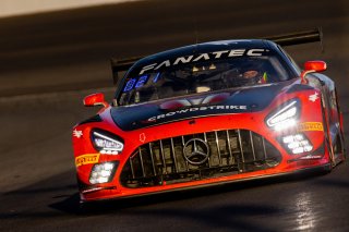 #04 Mercedes-AMG GT3 of George Kurtz, Ben Keating and Colin Braun, Crowdstrike Racing with Riley Motorsports, Pro-Am, Indy 8 Hours, Intercontinental GT Challenge, Indianapolis Motor Speedway, Indianapolis, Indiana, Oct 2022.
 | Regis Lefebure/SRO