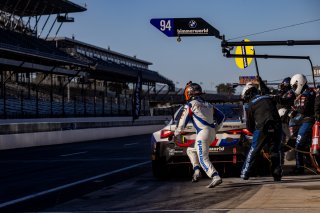 #94 BMW M4 GT3 of Chandler Hull, Richard Heistand and Bill Auberlen, BimmerWorld, Pro-Am, Indy 8 Hours, Intercontinental GT Challenge, Indianapolis Motor Speedway, Indianapolis, Indiana, Oct 2022.
 | Regis Lefebure/SRO