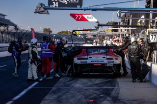 #77 Mercedes-AMG GT3 of Daniel Morad, Raffaele Marciello and Daniel Juncadella, Mercedes-AMG Team Craft-Bamboo Racing, Pro, Indy 8 Hours, Intercontinental GT Challenge, Indianapolis Motor Speedway, Indianapolis, Indiana, Oct 2022.
 | Regis Lefebure/SRO