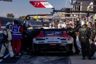 #77 Mercedes-AMG GT3 of Daniel Morad, Raffaele Marciello and Daniel Juncadella, Mercedes-AMG Team Craft-Bamboo Racing, Pro, Indy 8 Hours, Intercontinental GT Challenge, Indianapolis Motor Speedway, Indianapolis, Indiana, Oct 2022.
 | Regis Lefebure/SRO