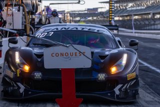 #34 Ferrari 488 GT3 of Cedric Sbirrazzuoli, Daniel Mancinelli and Alessandro Balzan, Conquest Racing, Pro, Indy 8 Hours, Intercontinental GT Challenge, Indianapolis Motor Speedway, Indianapolis, Indiana, Oct 2022.
 | Regis Lefebure/SRO