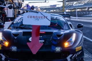 #34 Ferrari 488 GT3 of Cedric Sbirrazzuoli, Daniel Mancinelli and Alessandro Balzan, Conquest Racing, Pro, Indy 8 Hours, Intercontinental GT Challenge, Indianapolis Motor Speedway, Indianapolis, Indiana, Oct 2022.
 | Regis Lefebure/SRO