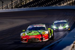 #45 Porsche 911 GT3-R (991.ii) of Charlie Luck, Elia Erhart and Jan Heylen, Wright Motorsports, Pro-Am, Indy 8 Hours, Intercontinental GT Challenge, Indianapolis Motor Speedway, Indianapolis, Indiana, Oct 2022.
 | Regis Lefebure/SRO