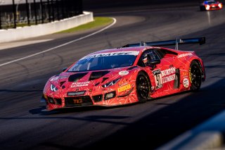 #91 Lamborghini Huracan GT3 of Jeff Burton, Jon Branam and Corey Lewis, TR3 Racing, Pro-Am, Indy 8 Hours, Intercontinental GT Challenge, Indianapolis Motor Speedway, Indianapolis, Indiana, Oct 2022.
 | Regis Lefebure/SRO
