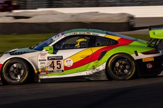 #45 Porsche 911 GT3-R (991.ii) of Charlie Luck, Elia Erhart and Jan Heylen, Wright Motorsports, Pro-Am, Indy 8 Hours, Intercontinental GT Challenge, Indianapolis Motor Speedway, Indianapolis, Indiana, Oct 2022.
 | Regis Lefebure/SRO