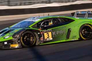 #3 Lamborghini Huracan GT3 of Misha Goikhberg, Jordan Pepper and Franck Perera, K-PAX Racing, Pro, Indy 8 Hours, Intercontinental GT Challenge, Indianapolis Motor Speedway, Indianapolis, Indiana, Oct 2022.
 | Regis Lefebure/SRO