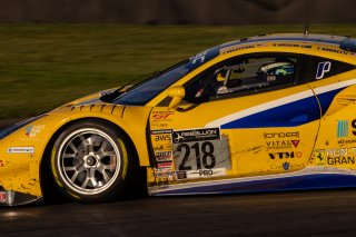 #218 Ferrari 488 GT3 of Jarett Andretti, Jeff Westphal and Ryan Briscoe, Andretti Autosport x Vital Speed, Pro, Indy 8 Hours, Intercontinental GT Challenge, Indianapolis Motor Speedway, Indianapolis, Indiana, Oct 2022.
 | Regis Lefebure/SRO