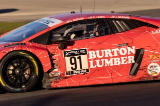 #91 Lamborghini Huracan GT3 of Jeff Burton, Jon Branam and Corey Lewis, TR3 Racing, Pro-Am, Indy 8 Hours, Intercontinental GT Challenge, Indianapolis Motor Speedway, Indianapolis, Indiana, Oct 2022.
 | Regis Lefebure/SRO