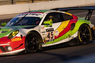 #45 Porsche 911 GT3-R (991.ii) of Charlie Luck, Elia Erhart and Jan Heylen, Wright Motorsports, Pro-Am, Indy 8 Hours, Intercontinental GT Challenge, Indianapolis Motor Speedway, Indianapolis, Indiana, Oct 2022.
 | Regis Lefebure/SRO