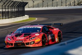 #91 Lamborghini Huracan GT3 of Jeff Burton, Jon Branam and Corey Lewis, TR3 Racing, Pro-Am, Indy 8 Hours, Intercontinental GT Challenge, Indianapolis Motor Speedway, Indianapolis, Indiana, Oct 2022.
 | Regis Lefebure/SRO