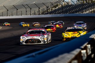 #77 Mercedes-AMG GT3 of Daniel Morad, Raffaele Marciello and Daniel Juncadella, Mercedes-AMG Team Craft-Bamboo Racing, Pro, Indy 8 Hours, Intercontinental GT Challenge, Indianapolis Motor Speedway, Indianapolis, Indiana, Oct 2022.
 | Regis Lefebure/SRO